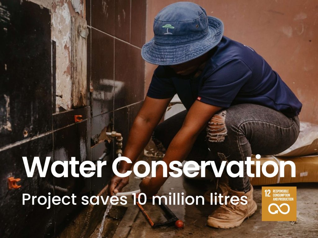 Project Aims To Save 10-million Litres Of Water